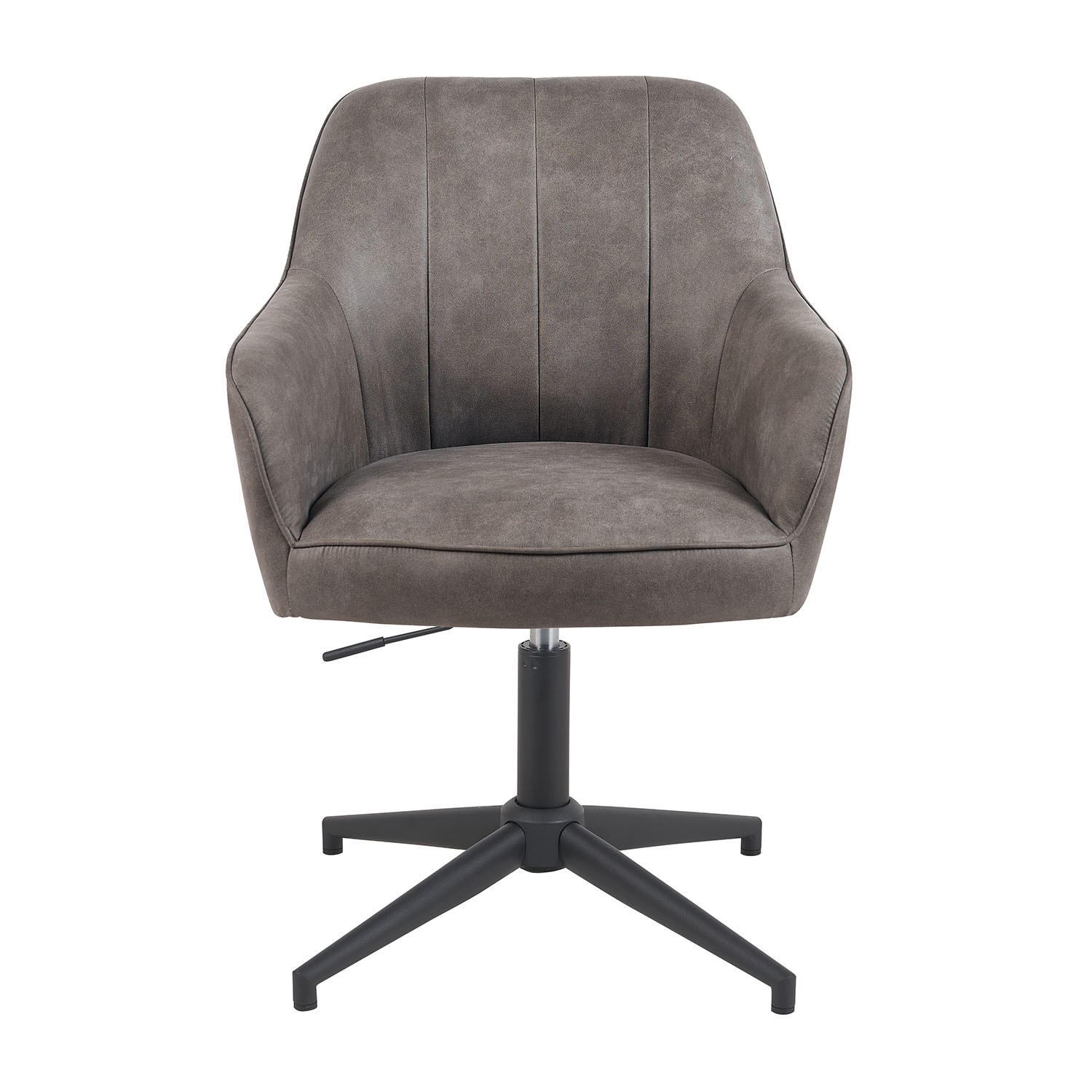 BÜROSTUHL Mika-Elin - Taupe/Schwarz, Textil/Metall (60/84/65cm) - DUBI Möbel