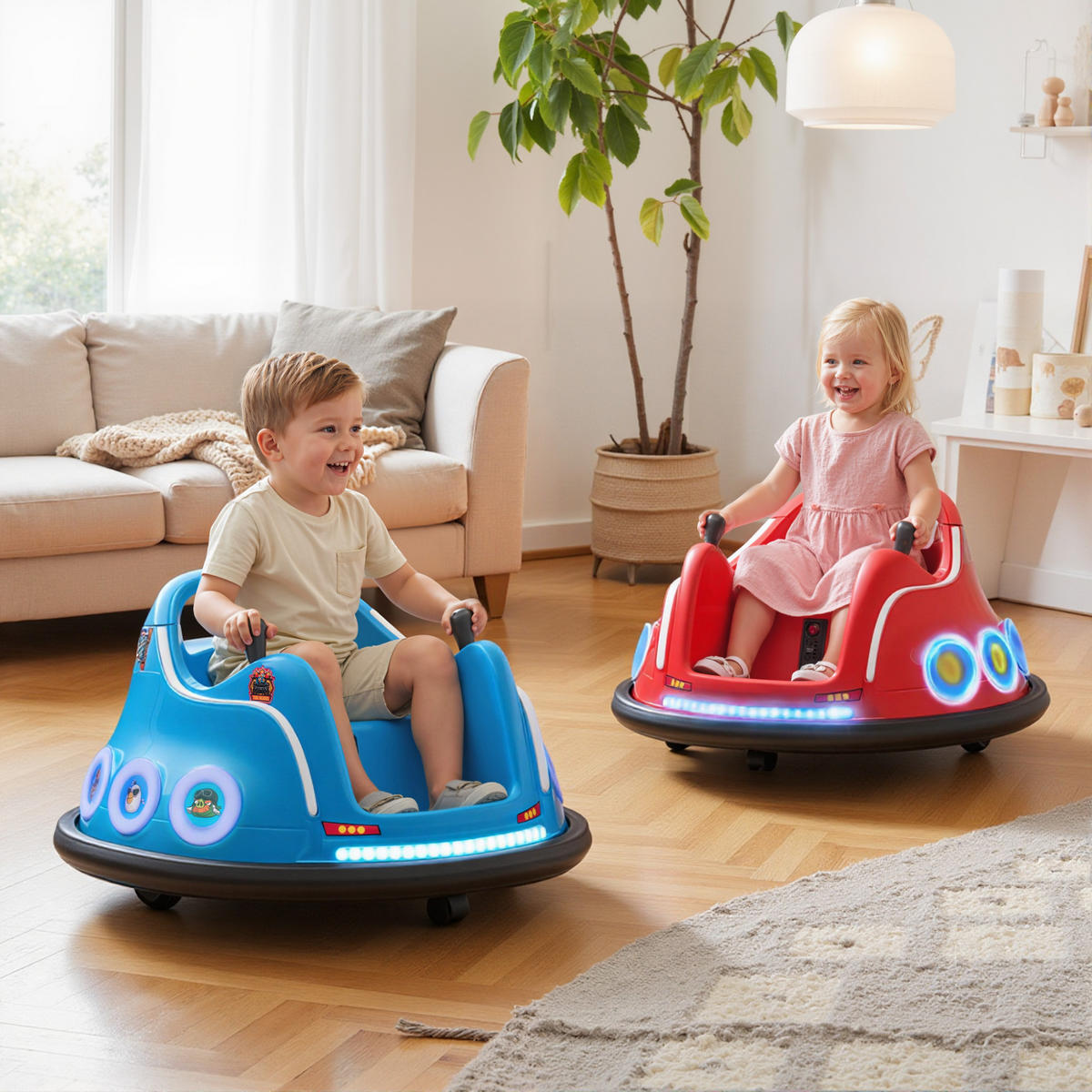 BUMPER-CAR DE-13154 360° Drehung Blau - Blau, Kunststoff (73/73/44cm) - ComfortXL