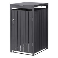 SADA na popelnice 1 ks, antracitová - antracitová, kov (68/120/80cm) - ML-DESIGN