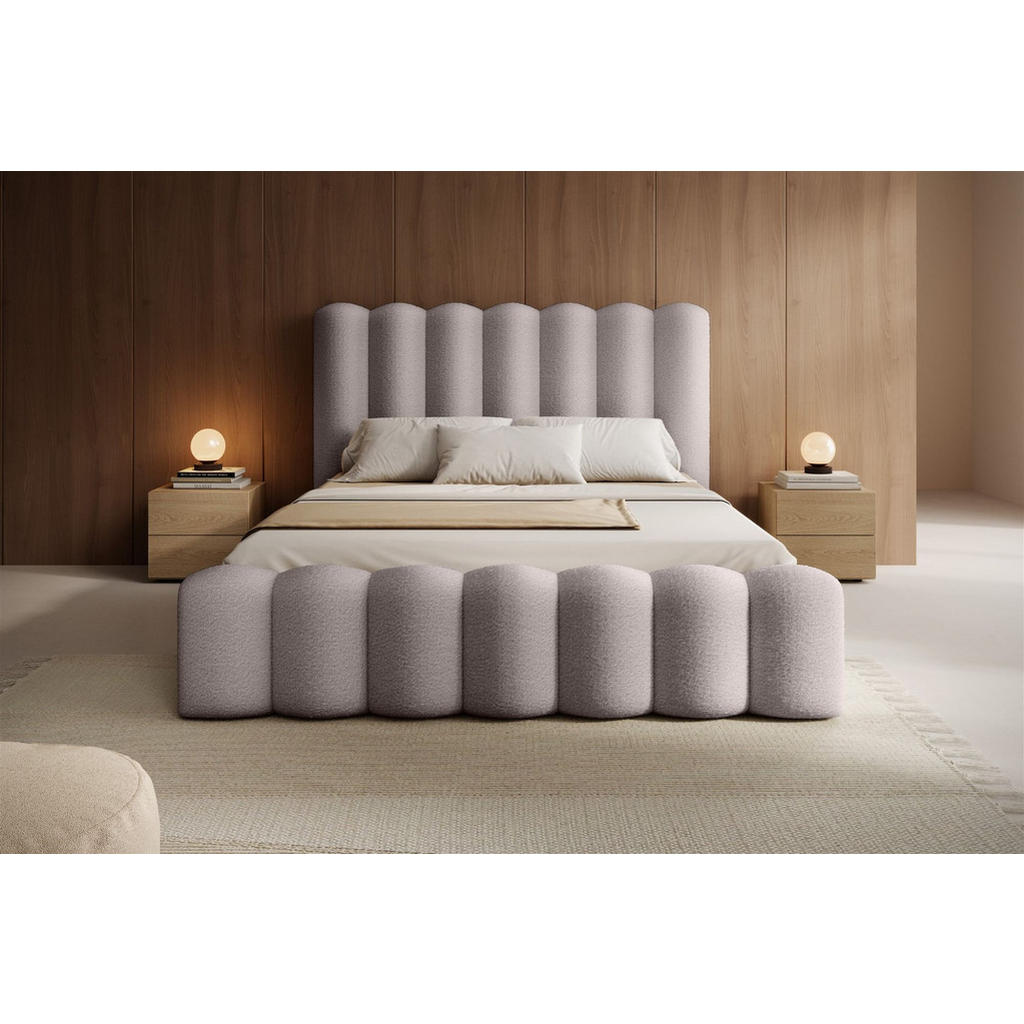 Thumbnail - Fun Möbel Polsterbett, Beige, Textil, 140x200 cm, Schlafzimmer, Betten, Polsterbetten