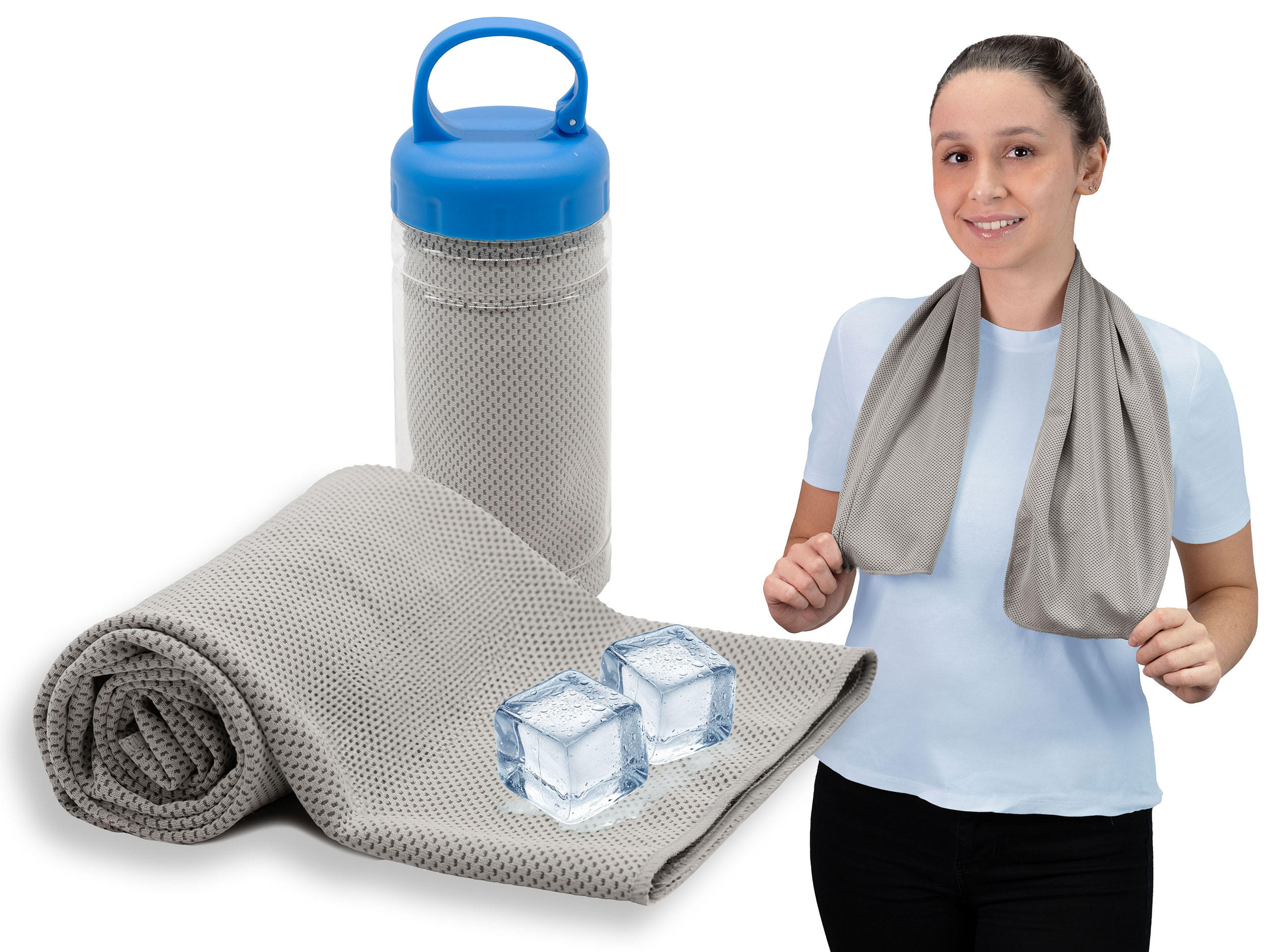 HANDTÜCHER, 30x90 cm, 100% Polyester, Grau - Anthrazit, Textil (30/90cm) - Zollner