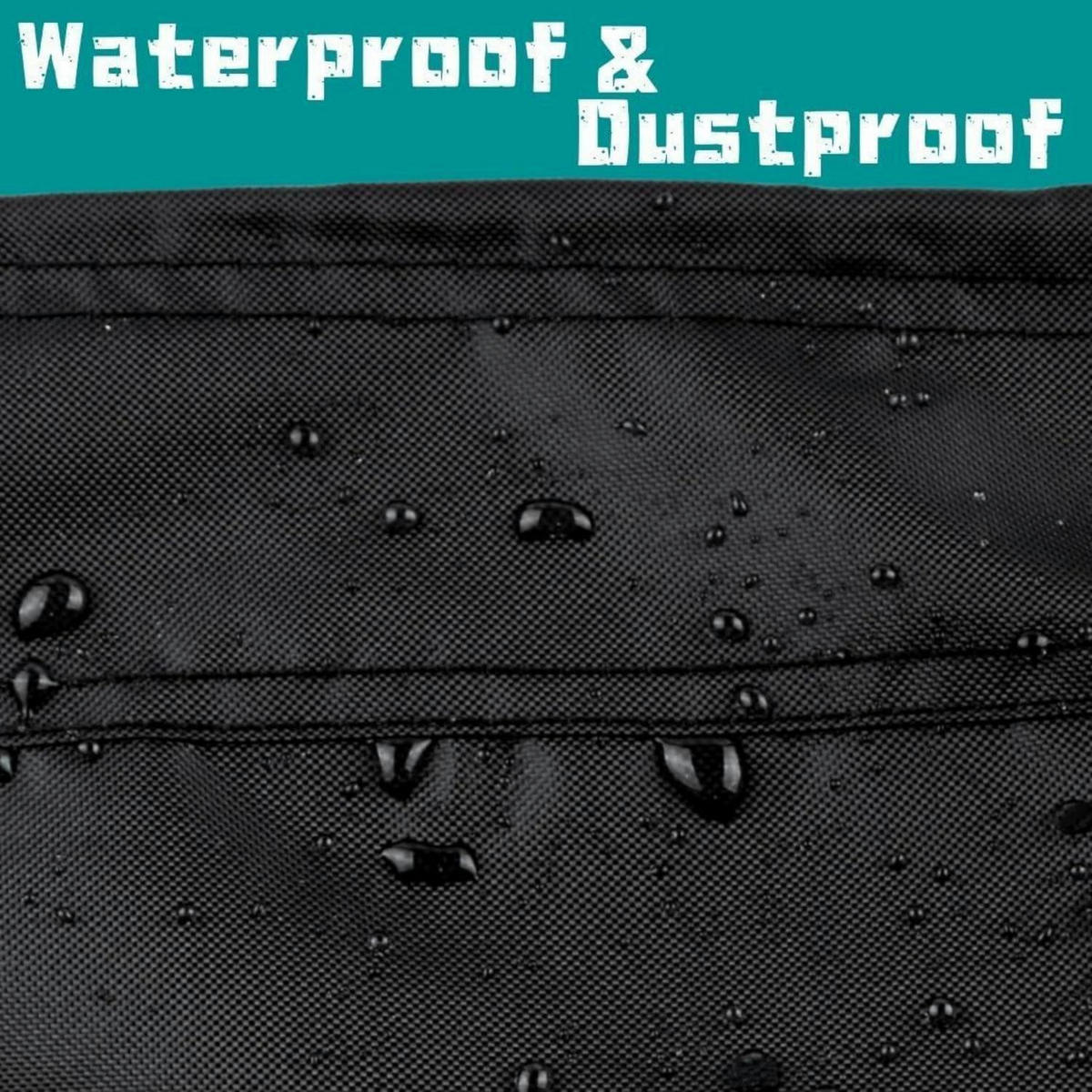 TISCHTENNIS Schutzhülle 165 x 70 x 185 cm Wasserdicht Oxford Polyester - Schwarz, Textil (165/70/185cm)
