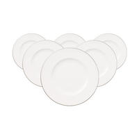 BROTTELLER Anmut Platinum No.1 weiß ø 16,4 cm 6er Set - Weiß, Keramik (16.4cm) - Villeroy & Boch