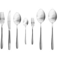 BESTECKSET - Edelstahl - 42 Teile / 8 Personen - Silberfarben, Metall - Studio Tavola