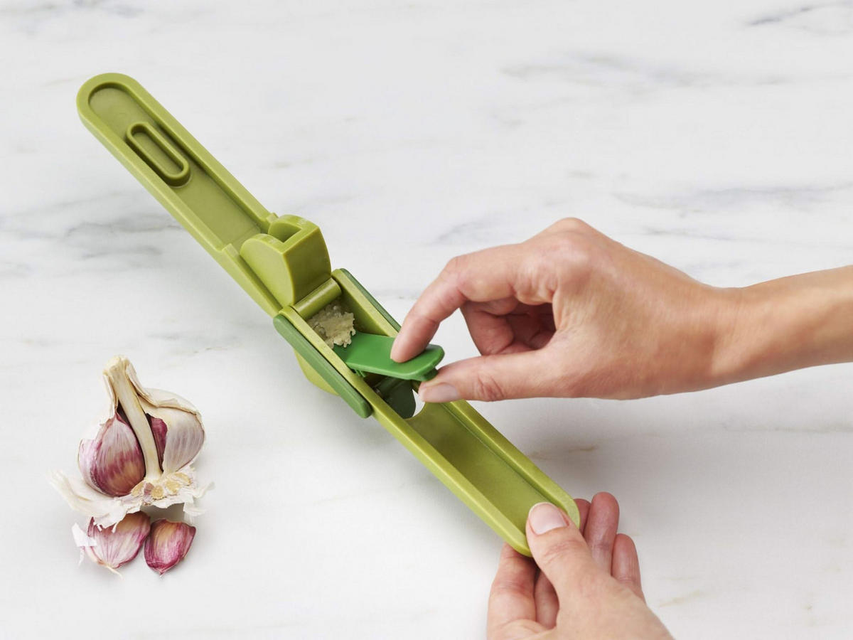 KNOBLAUCHPRESSE CleanForce - Grün, Metall (16cm)