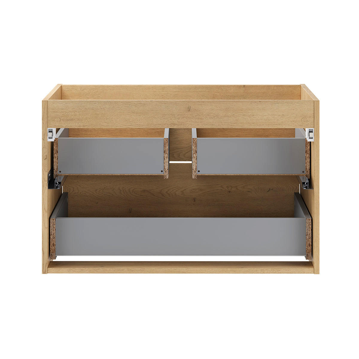 SKŘÍŇKA POD UMYVADLO 80cm Edmé Dřevo - hnědá, kompozitní dřevo (80/52.2/46cm) - Petits-meubles