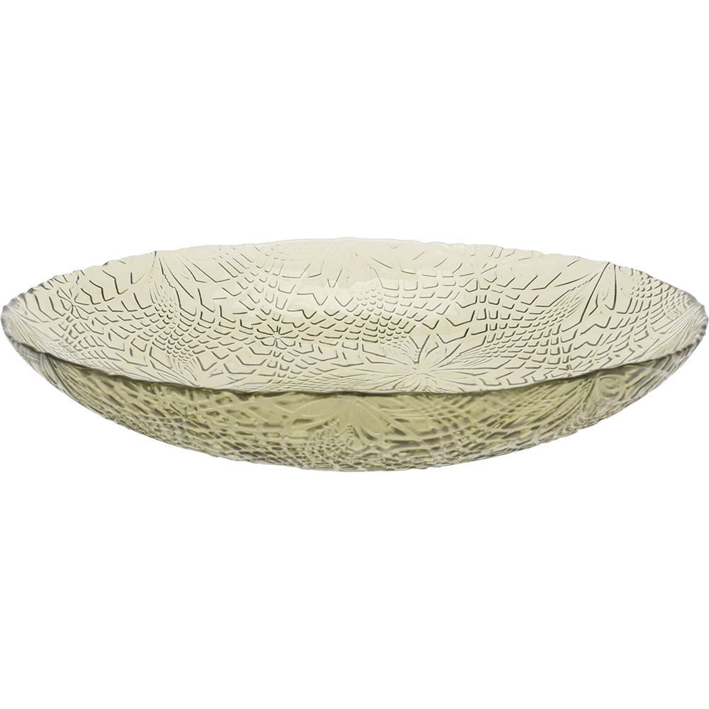 SCHALE Glas Grün 21/21/3.5 cm Glas - Grün, Glas (21cm) - Mondex