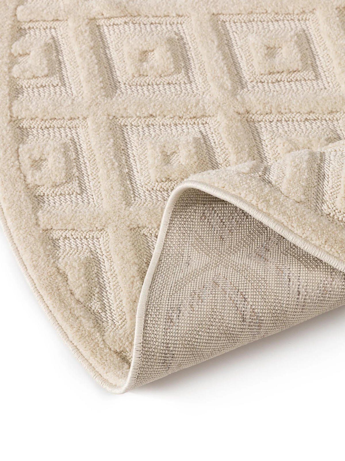 TEPPICH Leo Cream ø 200 cm rund - Creme, Kunststoff (200/200cm) - benuta