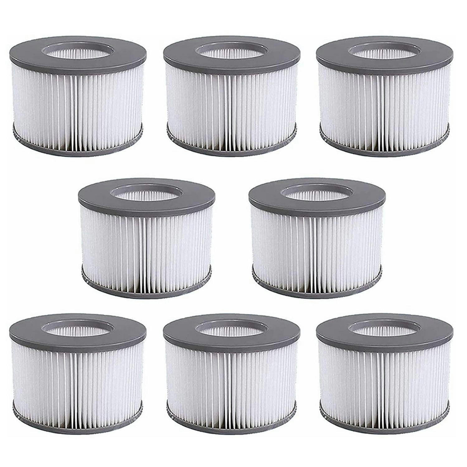 FILTERKARTUSCHE 8-teiliges Set für aufblasbare Pools - Grau, Textil (1/15/10cm)