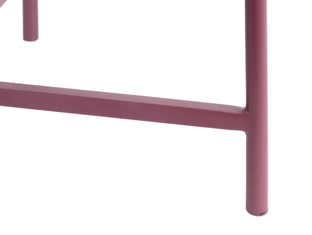 BEISTELLTISCH Meseta Lila 50/50/38.5 cm - Lila, Metall (50/50/38.5cm) - Leitmotiv