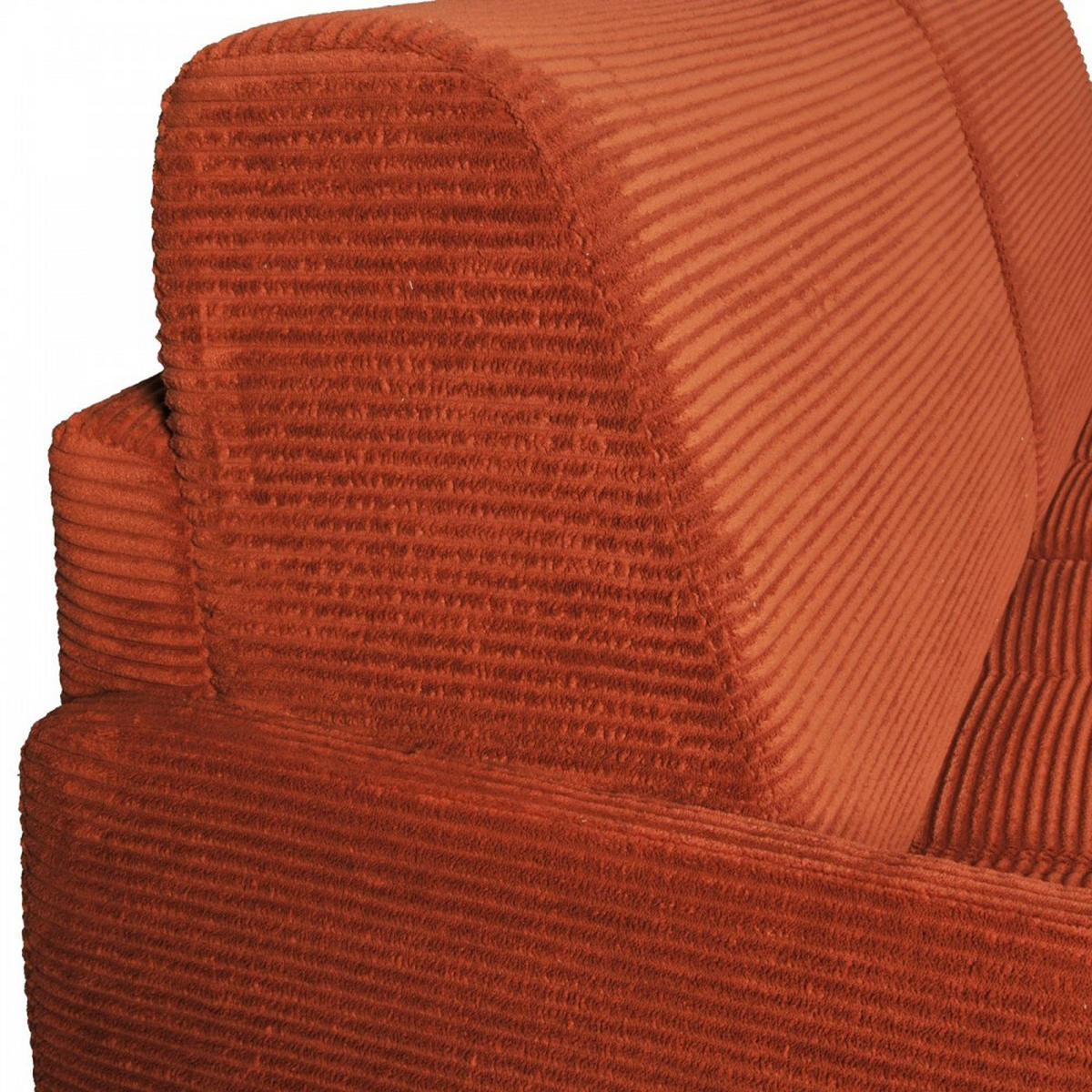 SCHLAFSOFA rapido 3 sitzer BERGAME aus Samt / Terrakotta - Terracotta, Textil (174/88/210cm) - Weber Industries
