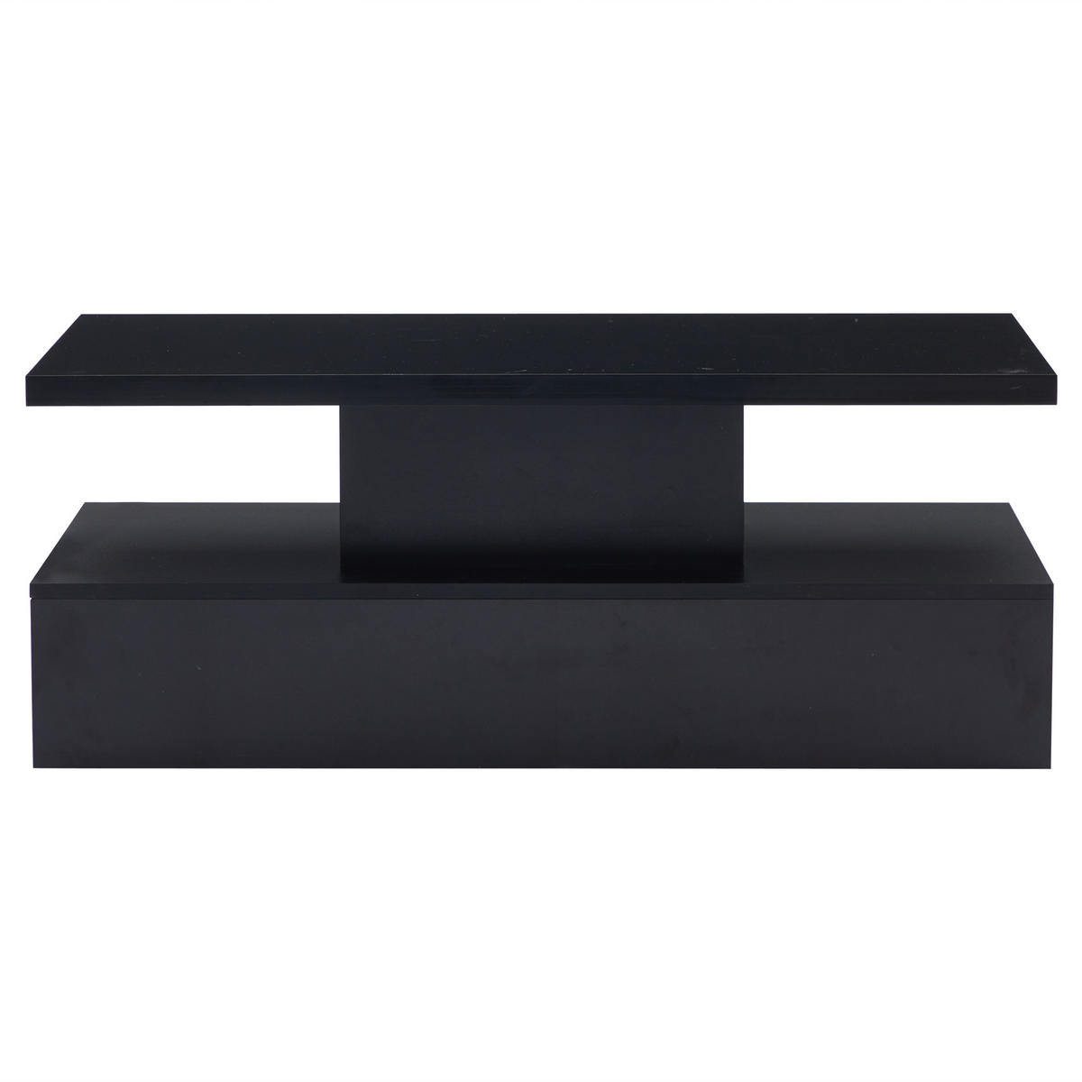 COUCHTISCH DE-054 Schwarz - Schwarz, Holzwerkstoff (50/100/39cm) - ComfortXL