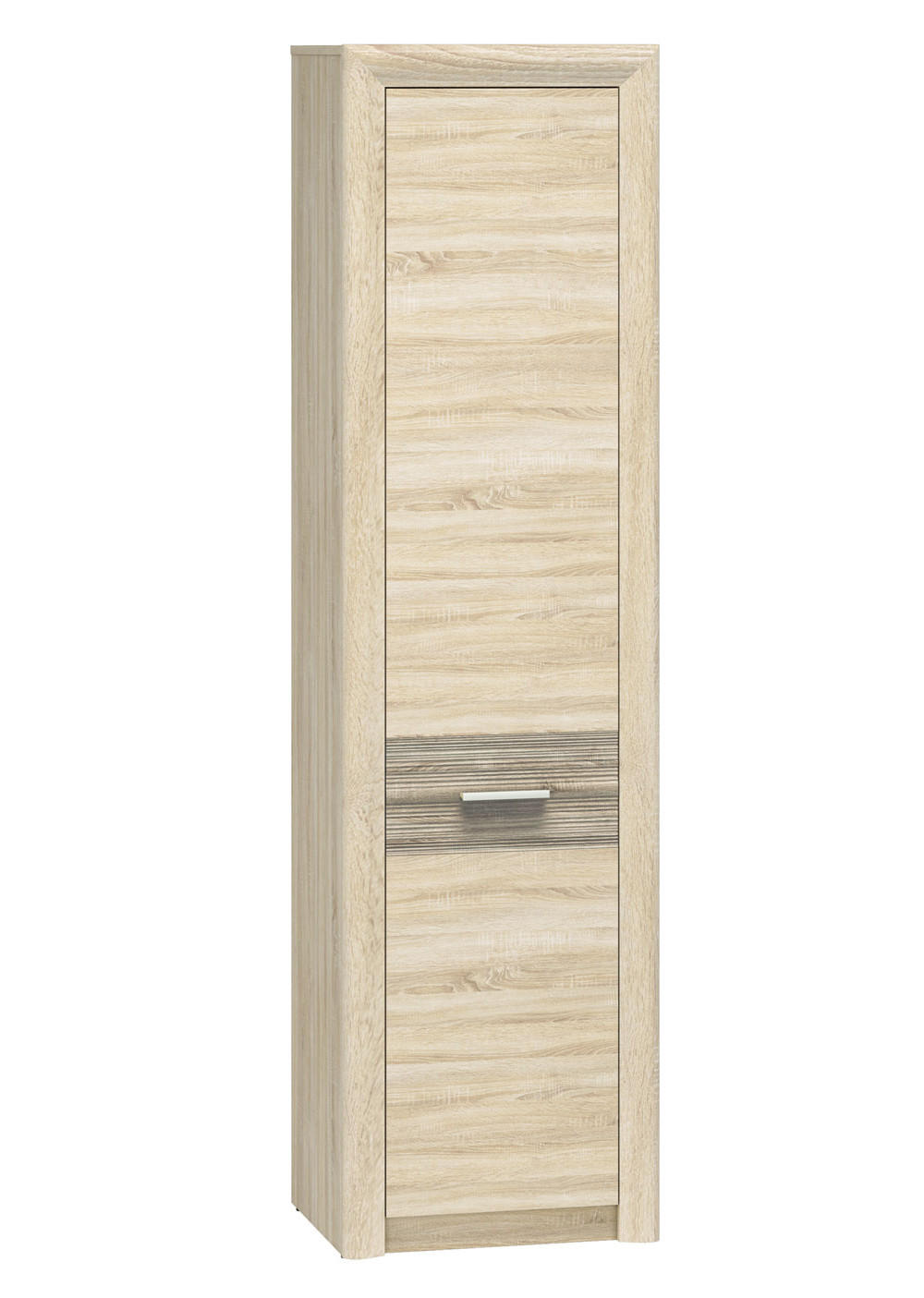 STAURAUMSCHRANK Castel Sonoma Eiche hell / Sonoma Eiche Trüffel 55 / 43 / 201cm - Eichefarben/Braun, Holz/Holzwerkstoff (55/201/43cm) - Feldmann-Wohnen