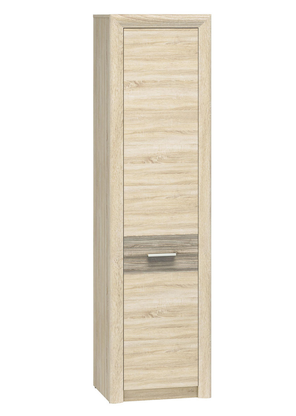 STAURAUMSCHRANK Castel Sonoma Eiche hell / Sonoma Eiche Trüffel 55 / 43 / 201cm - Braun/Sonoma Eiche, Holz/Holzwerkstoff (55/201/43cm) - Feldmann-Wohnen