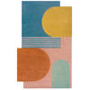 WOLLTEPPICH Rauten-Pastell, geometrisch THAMES LILY - Multicolor, Textil (120/180cm) - KADIMA DESIGN