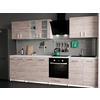 KÜCHENZEILE LECO 280 dunkel sonoma truffel - Weiß/Sonoma Eiche, Holzwerkstoff (280/82/46cm) - roe furniture