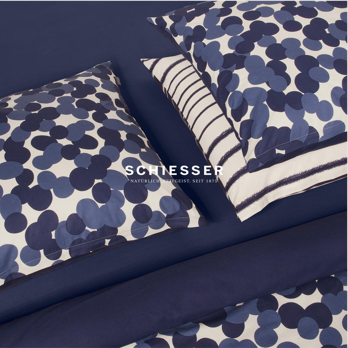 BETTWÄSCHESET Wesley - Renforcé - 2-teilig - 135 x 200 cm - Blau - Blau, Textil (135/200cm) - SCHIESSER