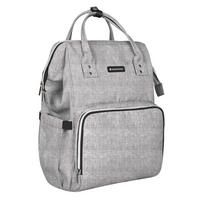 WICKELTASCHE Siena grau Wickelunterlage, Thermo-Flaschenfächer, wasserabweisende Tasche - Grau, Textil (21/42/27cm) - Kikka boo