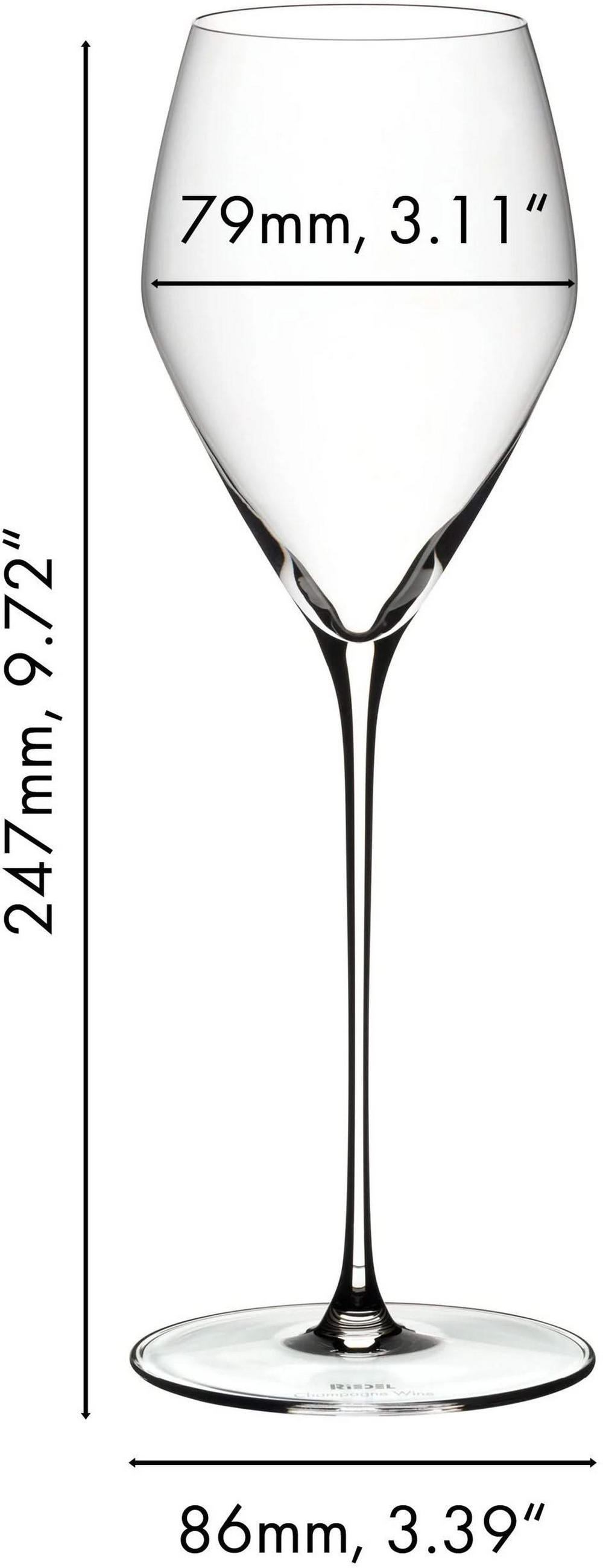 CHAMPAGNER GLAS Veloce transparent 327 ml 2er Set - Transparent, Glas (0.33L) - Riedel