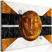 KUNSTDRUCK Gold 90/60 cm - Goldfarben/Schwarz, Textil (90/60cm) - KUNSTLOFT