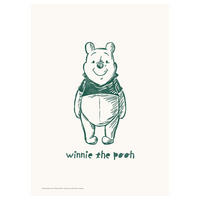 POSTER Disney's Winnie the Pooh Standing Smile - Beige, Papier (30/40/0.1cm) - Poster&Frame