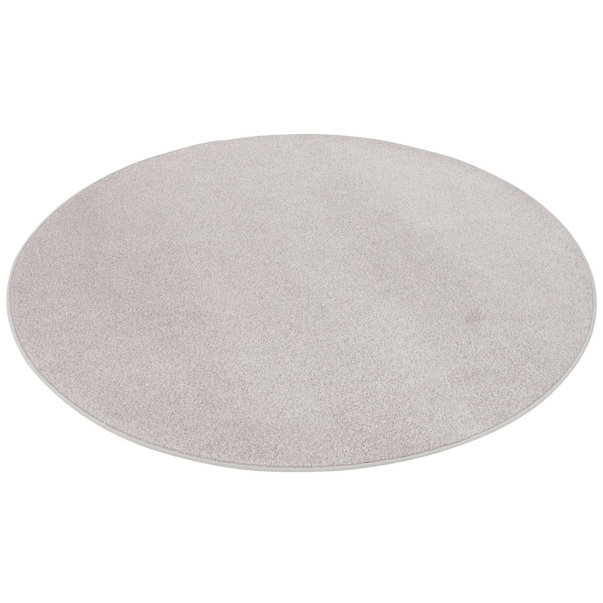 TREND VELOURS TEPPICH JOY RUND - Hellgrau, Textil (133/133cm) - Snapstyle