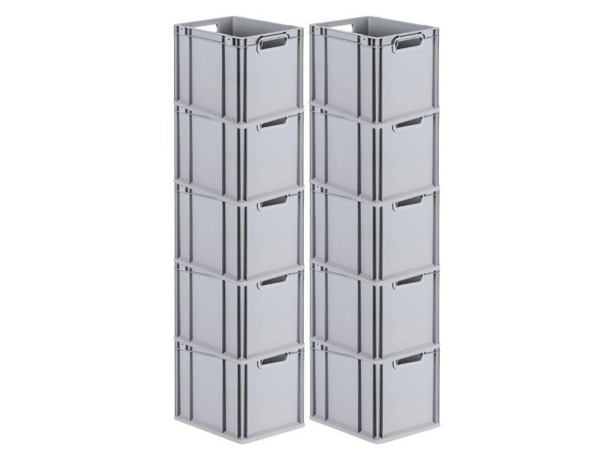 EUROBOX Nextgen Economy Griffe Offen 32x30x40cm 30 Liter - Grau, Kunststoff (30/32/40cm) - PROREGAL