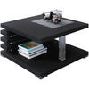 COUCHTISCH Kyoto 60x60 schwarzmatt - Schwarz, Holzwerkstoff (60/60/32cm) - Beautysofa