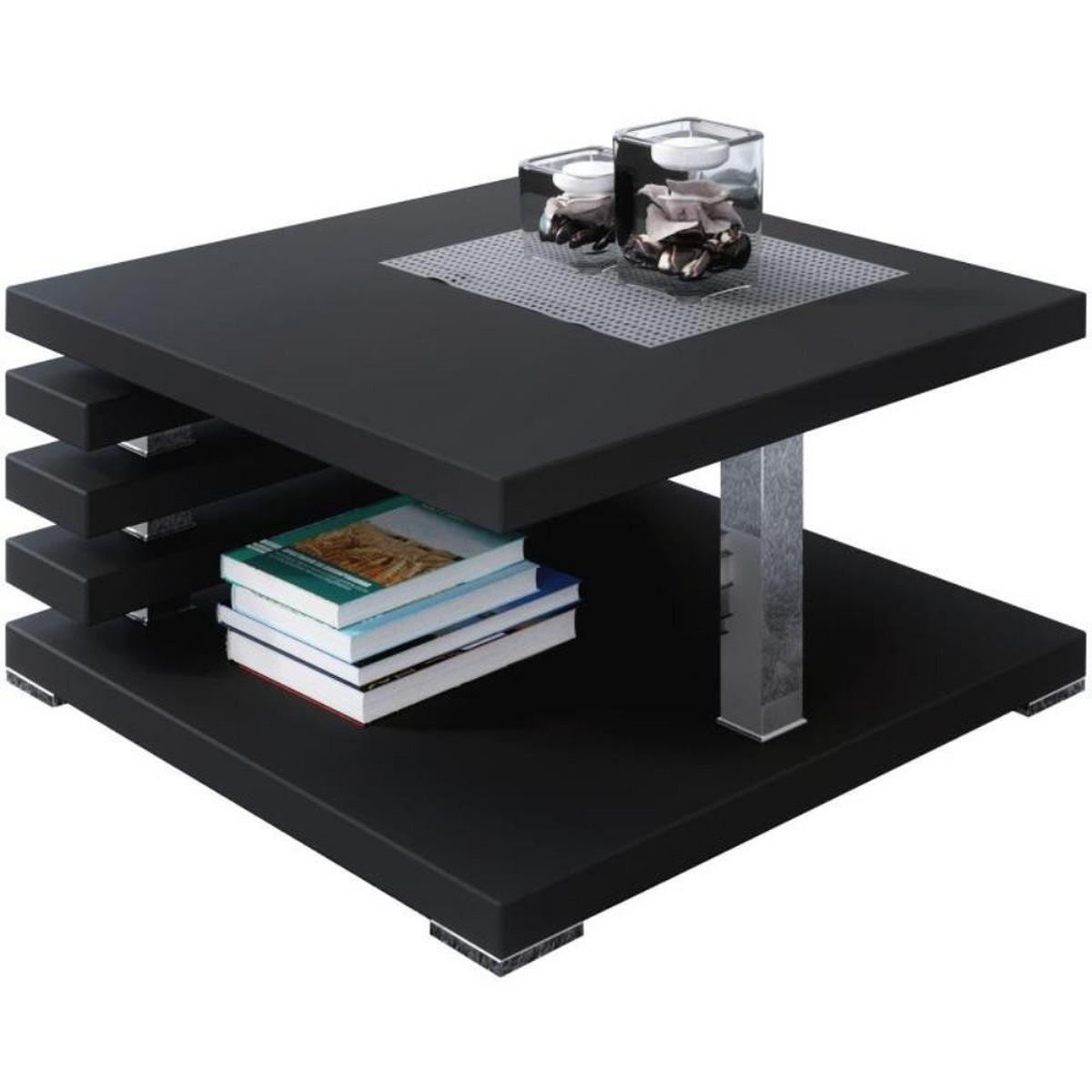 COUCHTISCH Kyoto 60x60 schwarzmatt - Schwarz, Holzwerkstoff (60/60/32cm) - Beautysofa