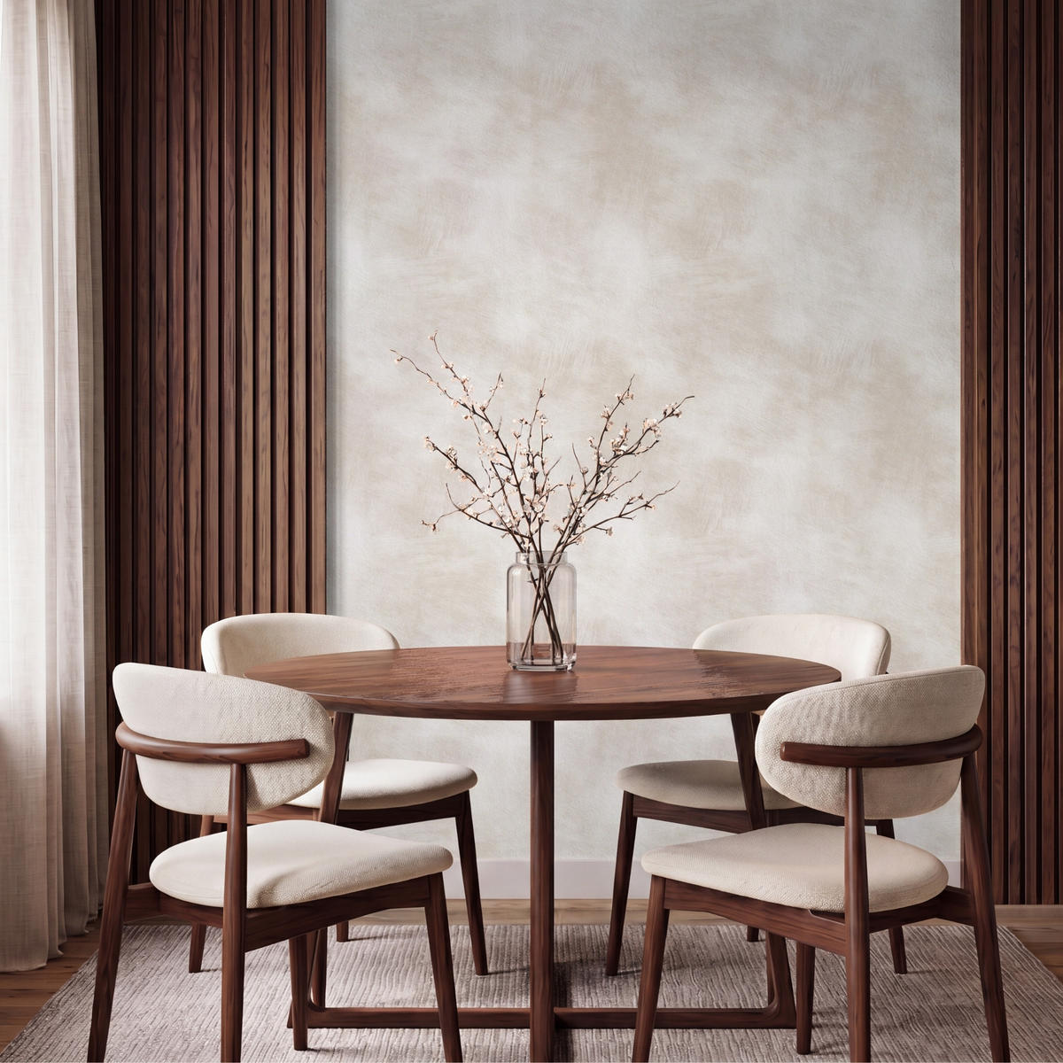 TAPETE - Dezent - Textur - Beige - 160x220 cm - Creme, Papier (160/220cm) - OnlyWow