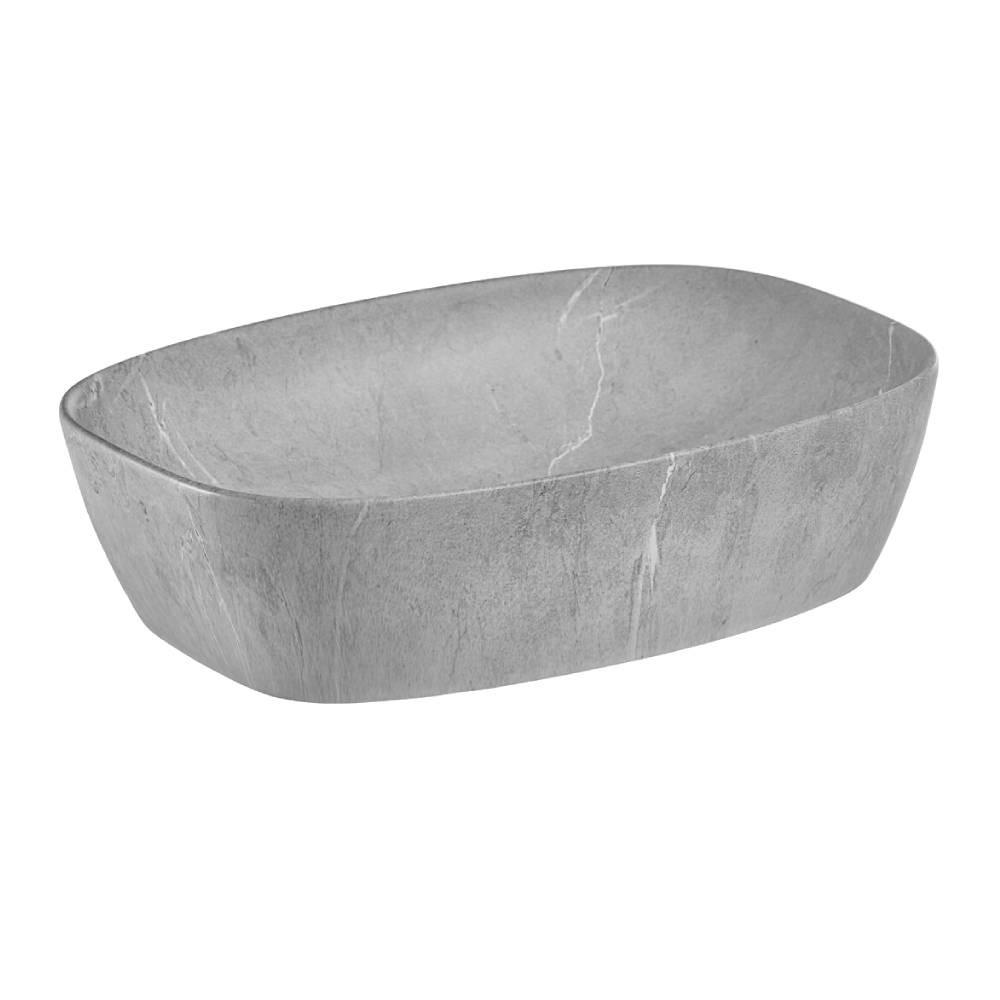 AUFSATZWASCHBECKEN 50.5 cm - ANNA BM295 in Braun/Matt - Braun, Keramik (50.5/13.5/38.5cm)