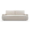 BETTSOFA SOLO Beige Bucle-Stoff mit Schlaffunktion - Beige, Textil (110/94/248cm) - MASSENO