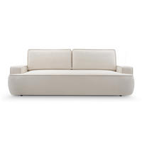 BETTSOFA SOLO Beige Bucle-Stoff mit Schlaffunktion - Beige, Textil (110/94/248cm) - MASSENO