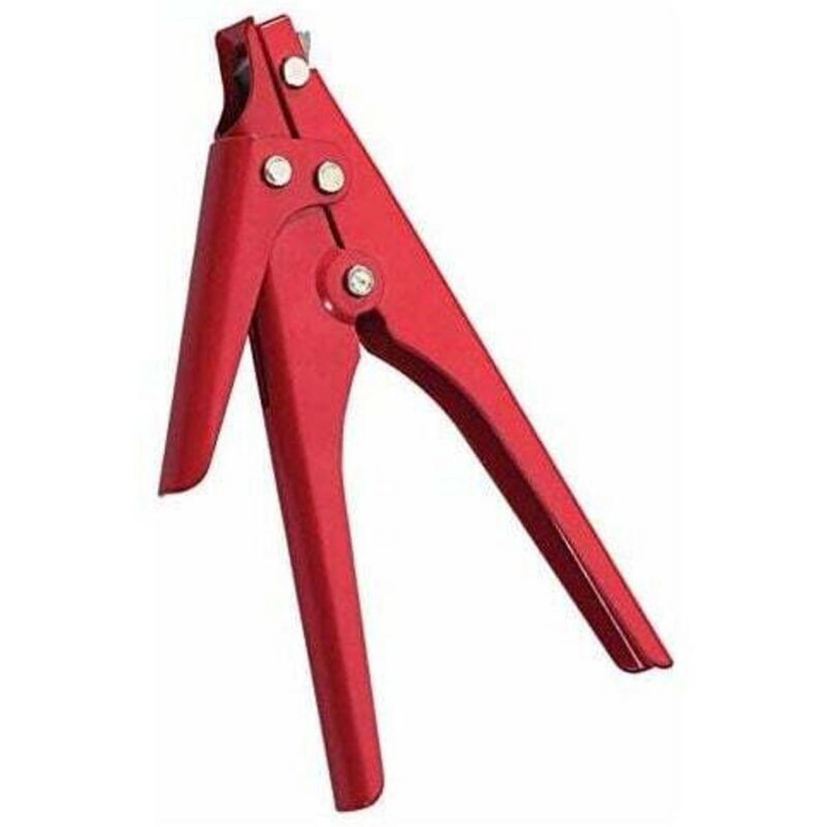 ZANGE – Einstellbare Spannung, geeignet für selbstspannende Schlauchschellen. - Rot, Metall (20/15/1cm) - DCA