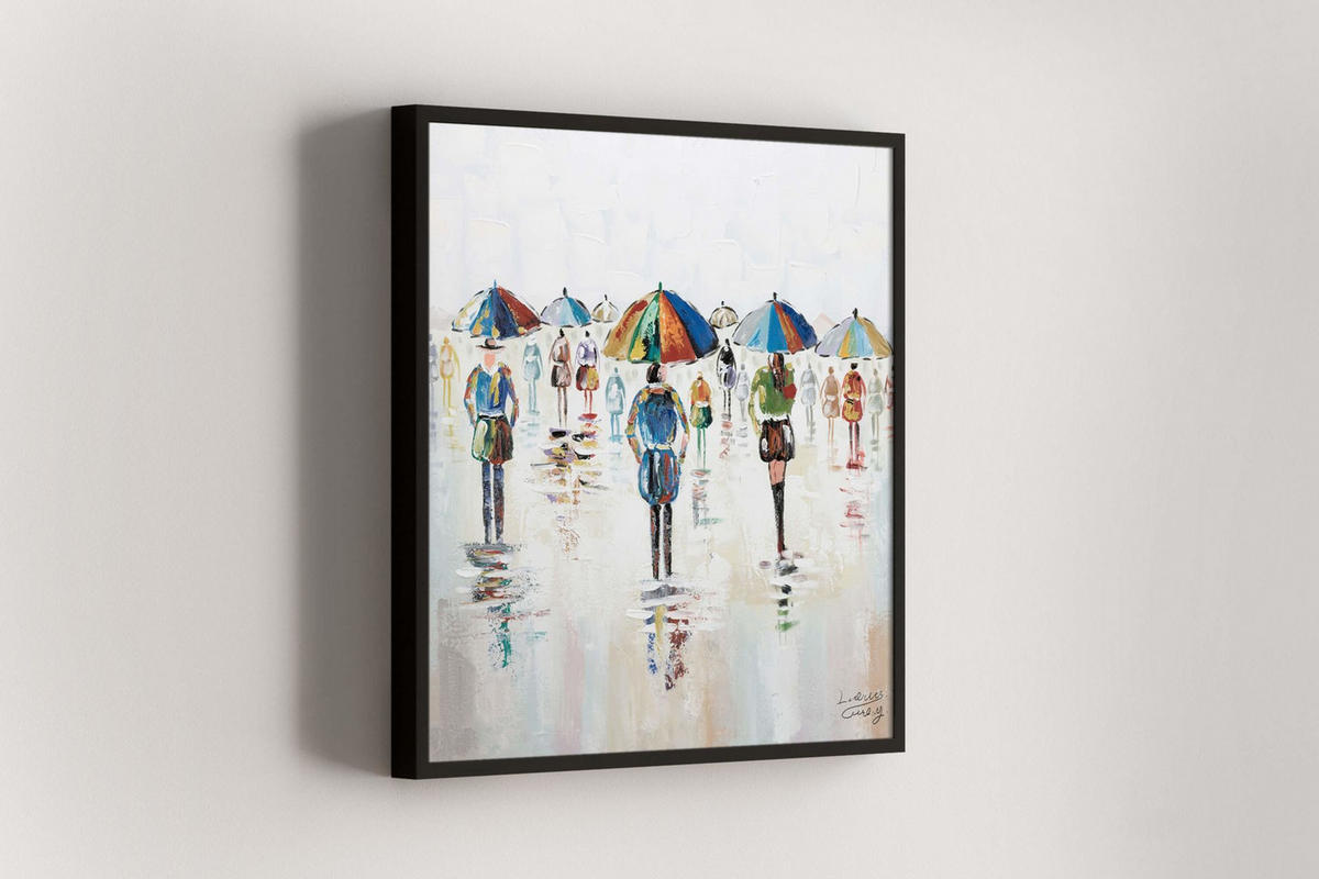 OLEJOMAĽBA 80/80 cm, Zvieratá - viacfarebná, drevo/textil (80/80cm) - KUNSTLOFT