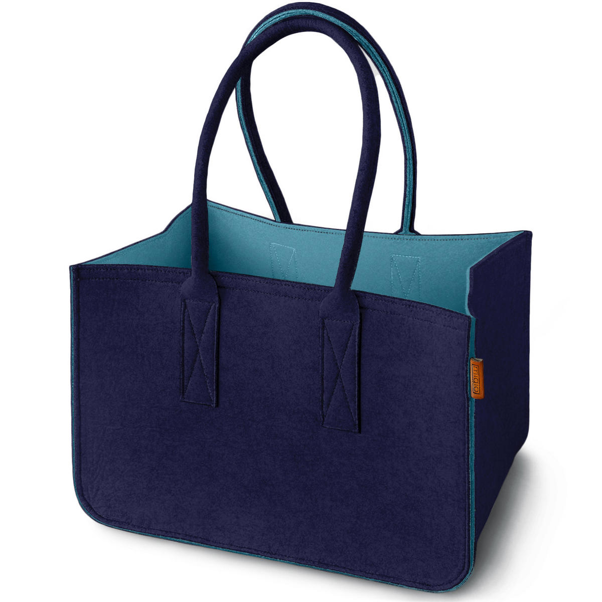 EINKAUFSKORB aus Filz - Dunkelgrau, Textil (40/27/40cm) - Miqio Design
