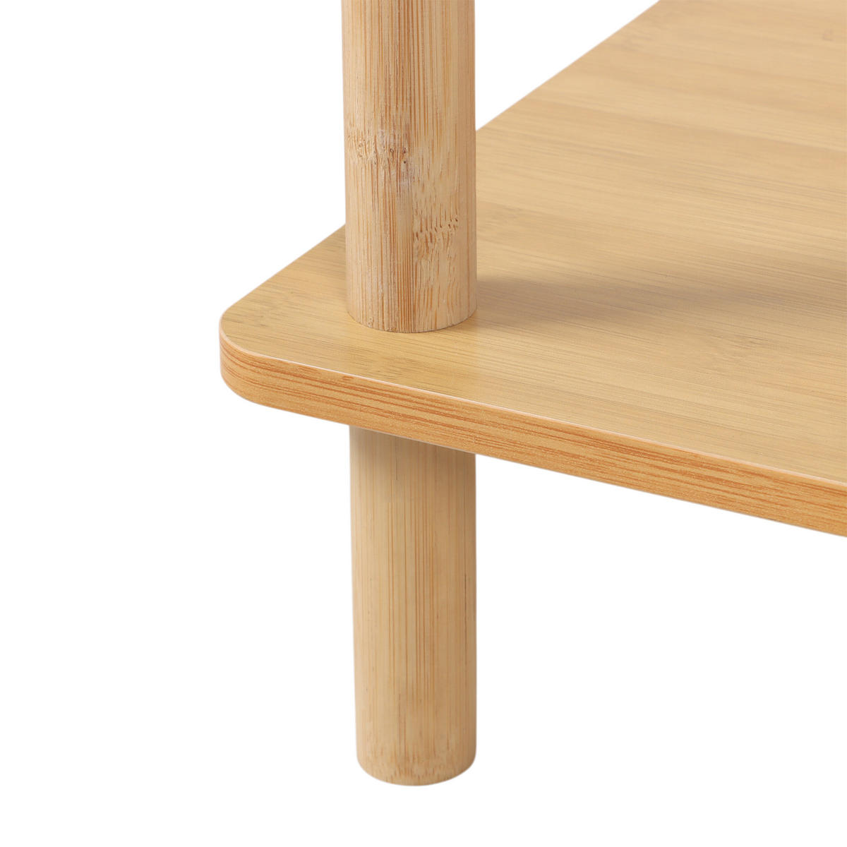 STANDREGAL - Hellbraun/Naturfarben, Holz/Holzwerkstoff (60/79/40cm) - Relaxdays