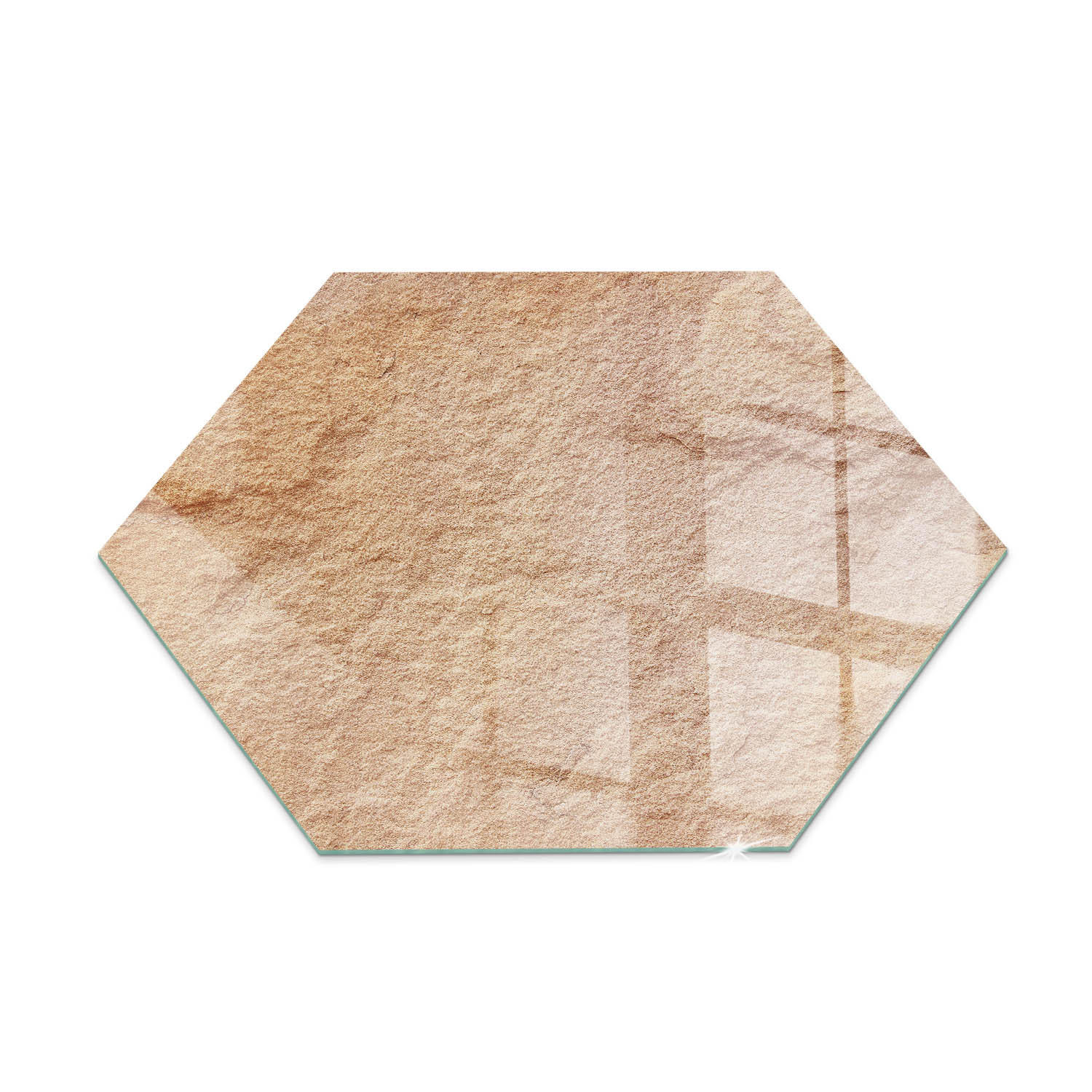 GLASPLATTE für Kamin h40 cm Beige - Beige, Glas (40/40/0.4cm) - ArtPrintCave