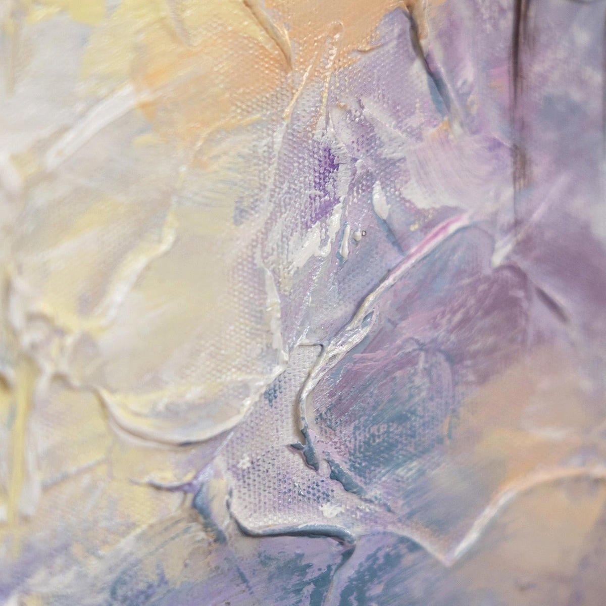 GEMÄLDE Frühlingsanfang auf Keilrahmen 150x50 cm - Lila, Holz (150/50cm) - YS-art gallery