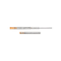 KORPUSSCHIENEEN Kugelgelagerter für Schubladen mit Vollauszug, mit Schließautomatik, Höhe 45mm, Länge 450mm, Stahl, Verzinkt - Zinkfarben, Metall (5.5/3/45cm) - EMUCA