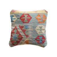 KISSEN Kelim Blau 40/40 cm Schurwolle - Blau, Textil (40/40cm) - Looma