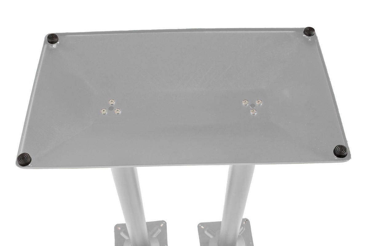 TISCHGESTELL STANDFUß DOPPELSÄULE HOCH - Silberfarben, Metall (70/110/40cm) - SAM