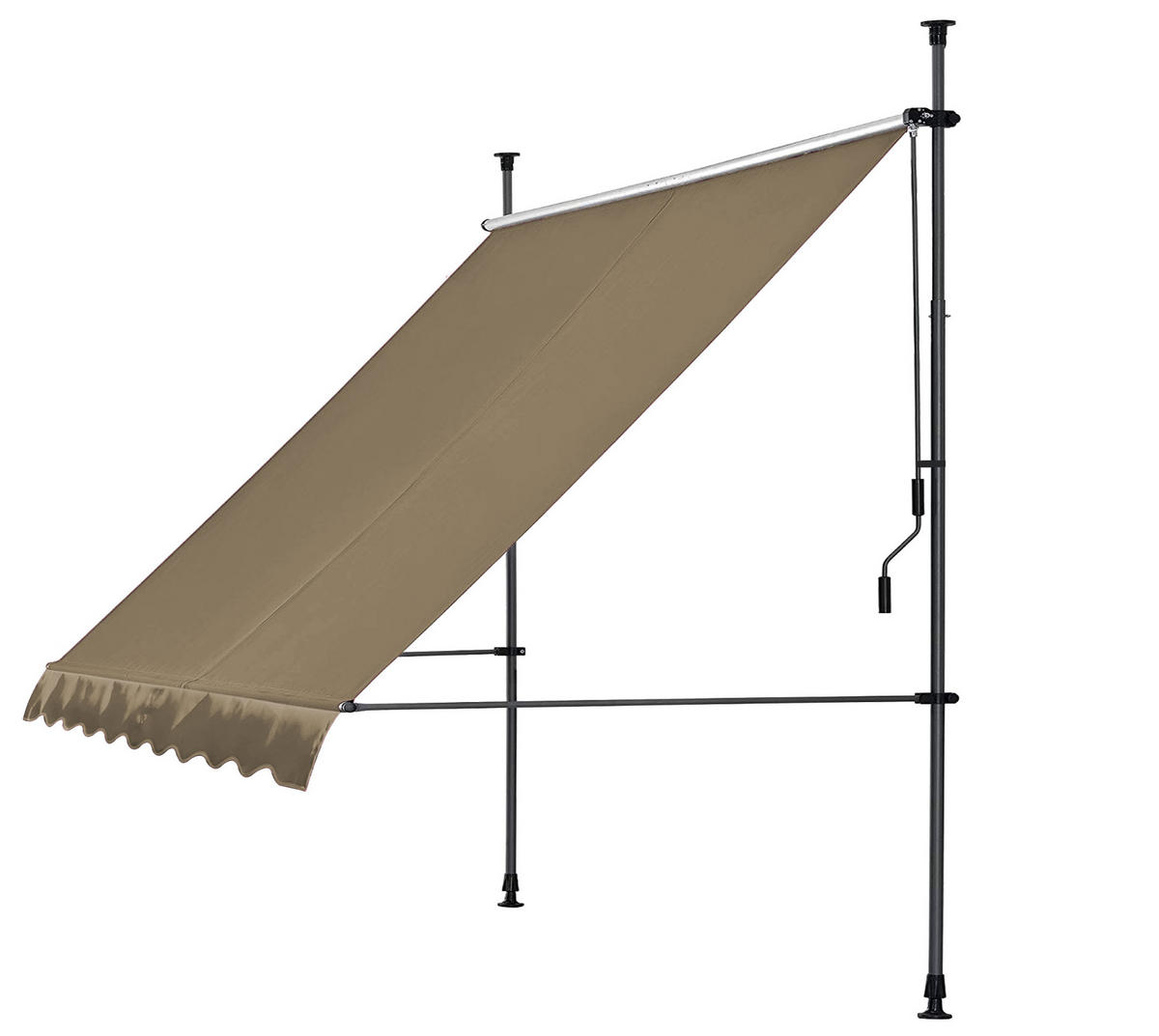 KLEMMMARKISE 300x130cm Beige - Beige, Metall (300/290/180cm) - QUICK STAR