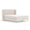 KONTINENTALBETT Ardis Creme 200/200 cm mit Matratze und Topper - Creme/Naturfarben, Holz/Holzwerkstoff (200/200cm) - Maison de Reve