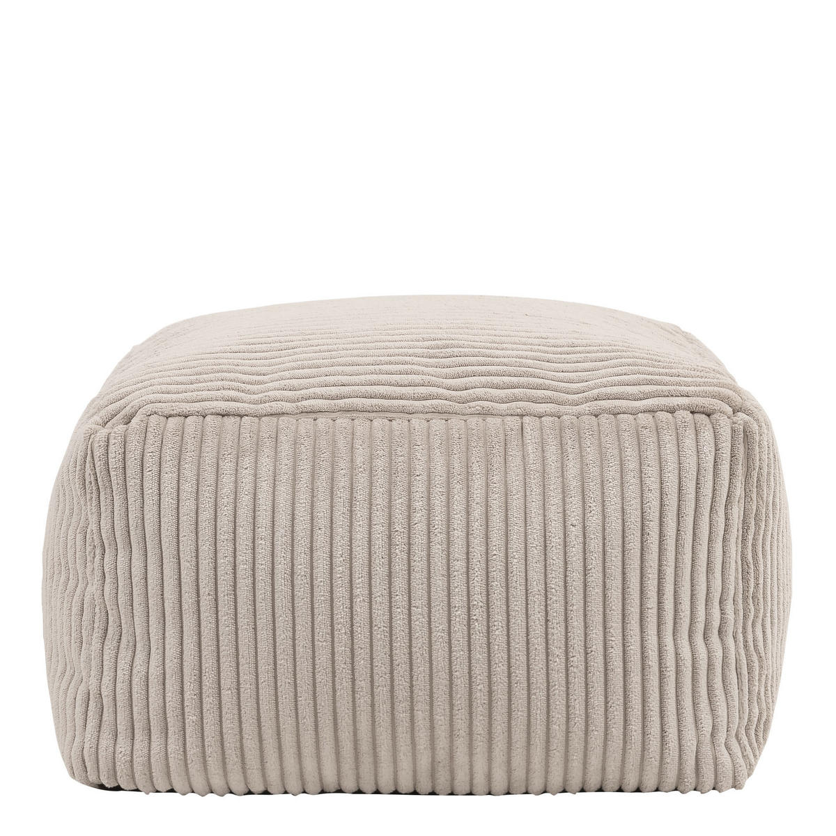 SITZPOUF Amara - Beige, Textil (40/24/40cm) - icon