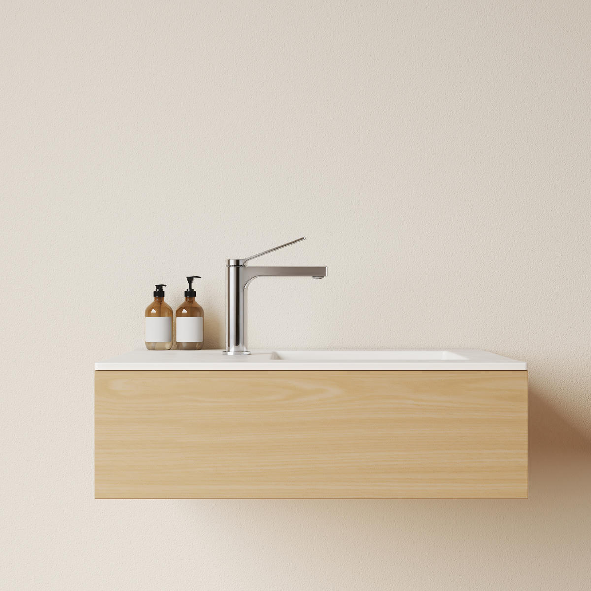 TVÄTTSTÄLLSBLANDARE Krom, 19,5/17,3/4,6 cm - Kromfärg, Metall (17.3/19.3/4.6cm) - EMKE