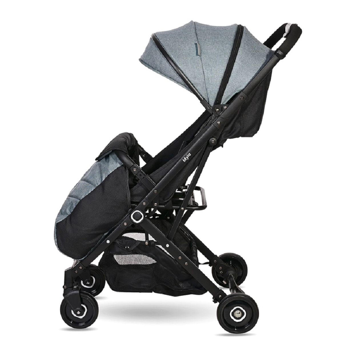 Thumbnail - Lorelli Kinderwagen, Hellblau, Metall, 49x102x89 cm, male, Baby on Tour, Kinderwagen, Buggys