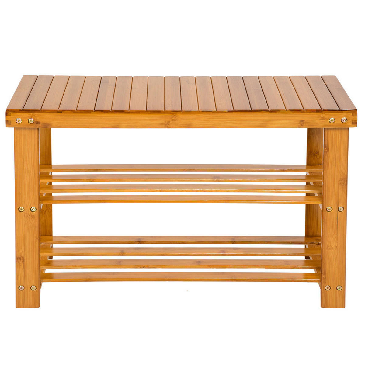 SCHUHBANK Silke,70 x 28 x 45,5 cm,braun - Braun, Holz (28/45.5/70cm) - tectake