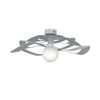 DECKENLEUCHTE Kami - Grau, Metall (60/60/15cm) - Lumicom