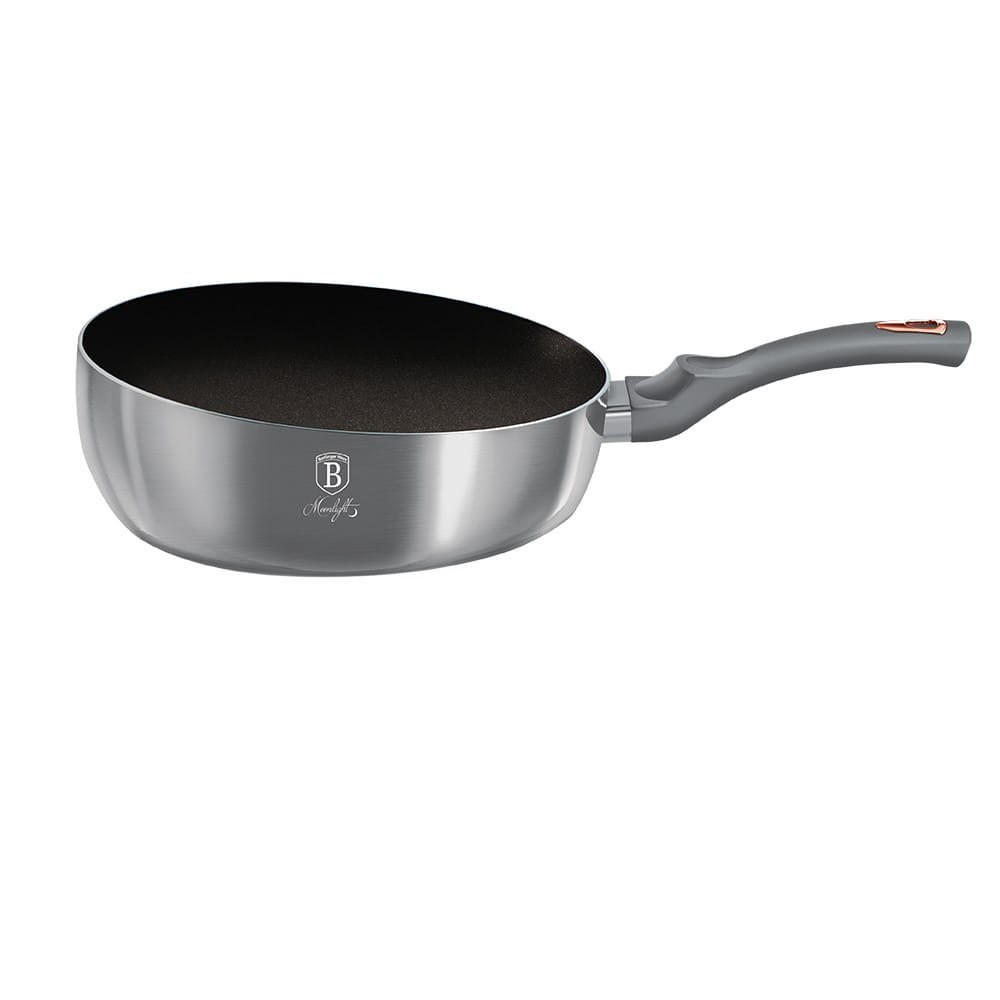 PFANNE Silber 26/26/9 cm BH6006 - Silberfarben, Metall (26cm) - Berlinger Haus